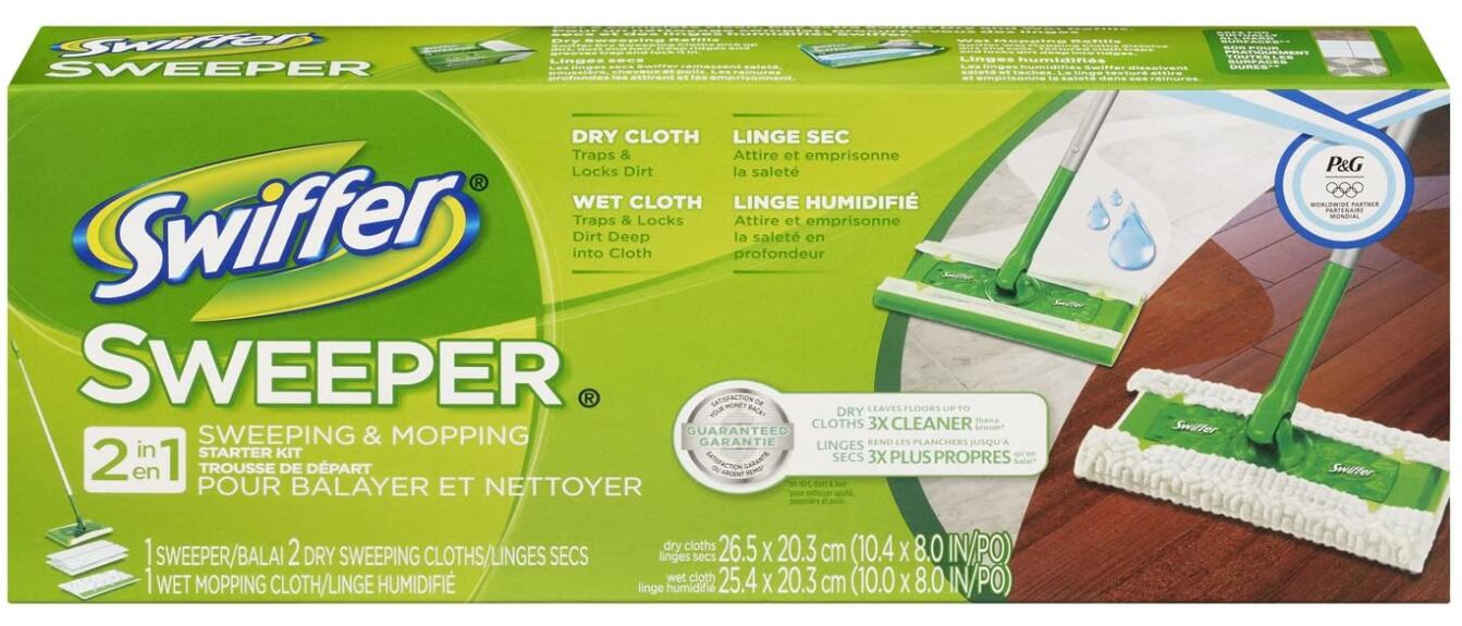 2 in 1 swiffer mop and broom