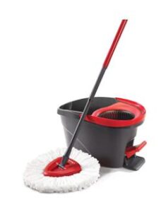 vileda easy wring and clean microfibre mop and bucket with power spin wringer