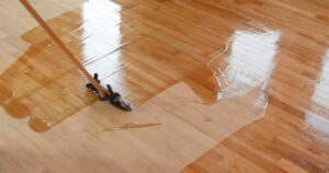 get pee stains out of wood floor