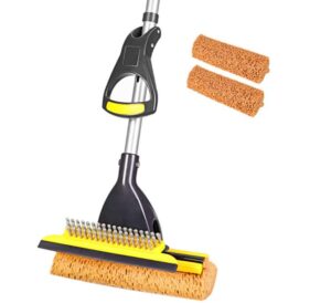 easy to dry flooring with large roller 