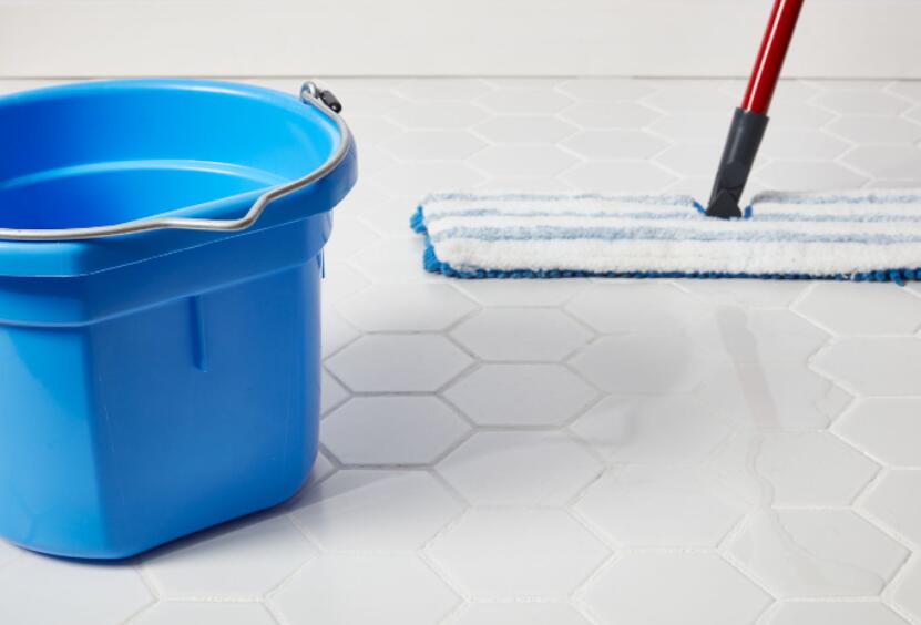 how to clean baking soda residues tile floors