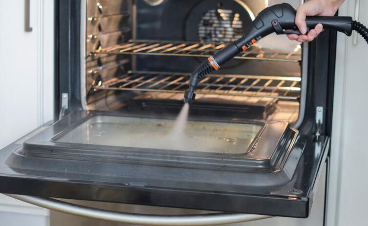 why should you use handheld steamer to clean oven