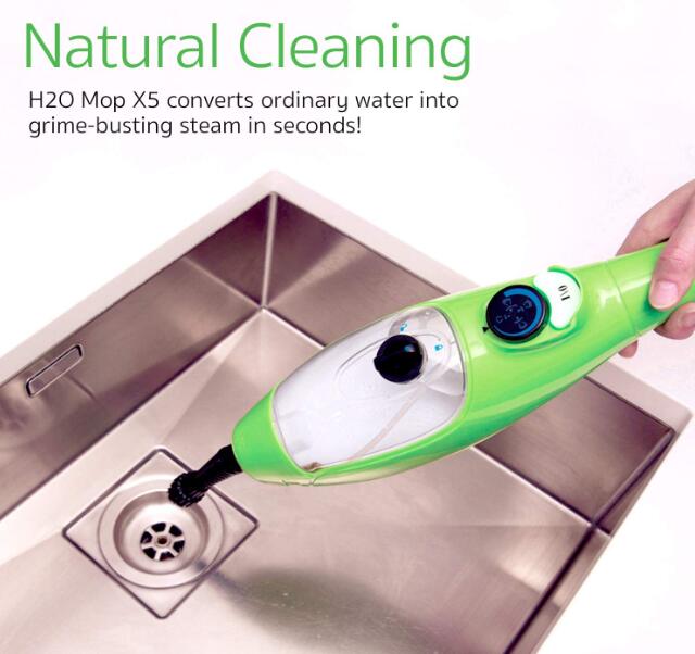 natural cleaning of h20 X5 steam cleaning