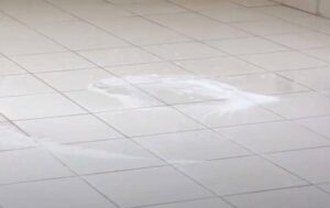 why baking soda leaves on tile floors